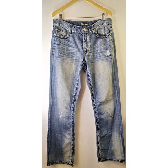 PETROL "HANK" Men's Relaxed Bootcut Denim Jeans Sz 34x36 Cowboy Western Casual